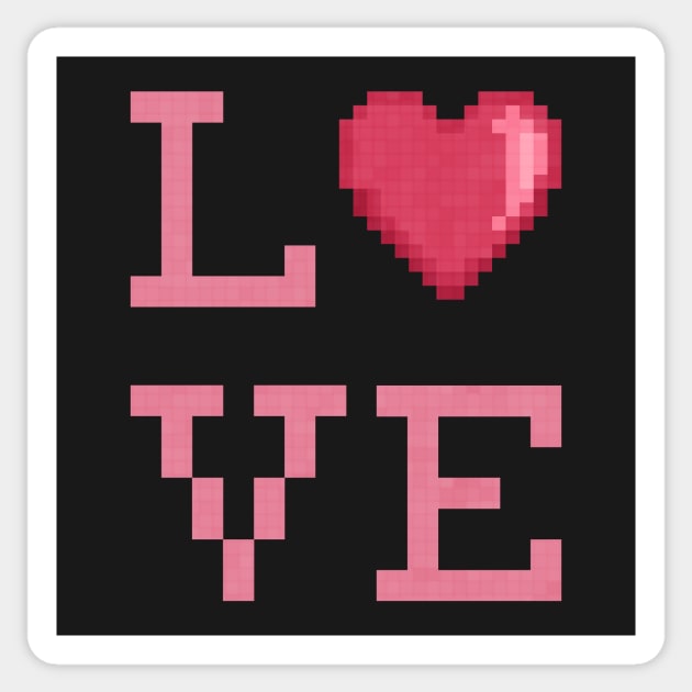Love Pixels Sticker by Kari Likelikes